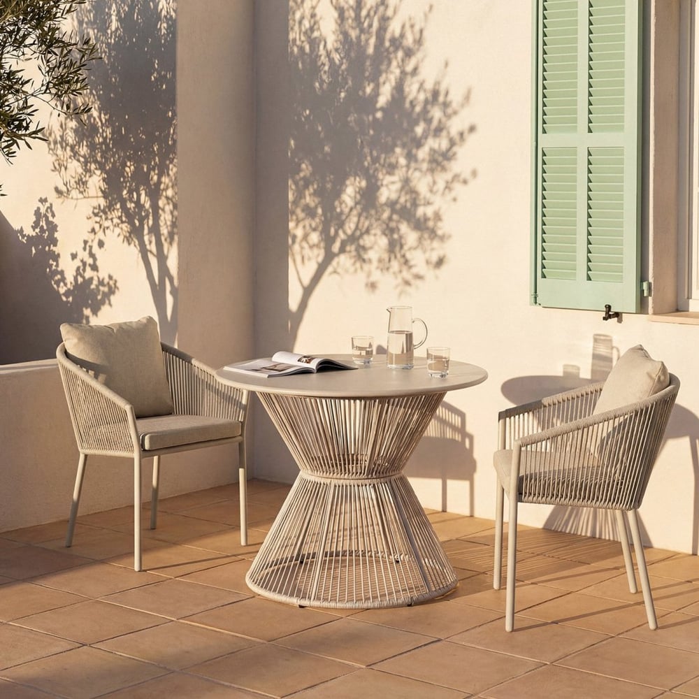 Mesa de exterior Kadek beige