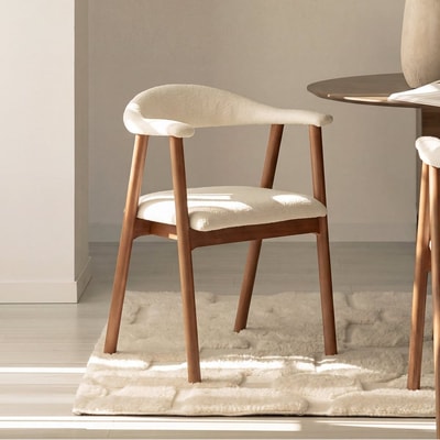 Silla de comedor Noor beige