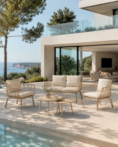 Conjunto de jardín CAPRI - BEIGE