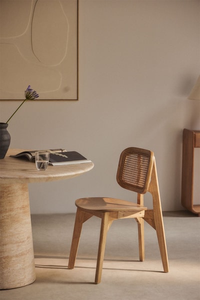 Silla de comedor en madera Defne