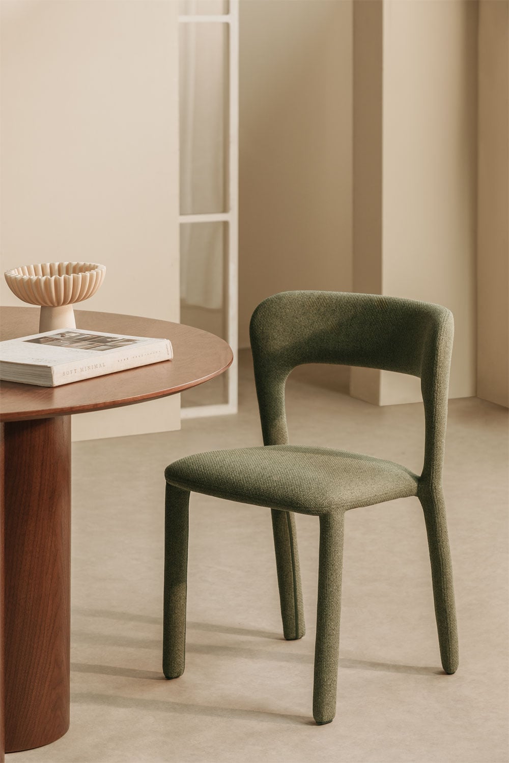 Silla de comedor tapizada Brusel