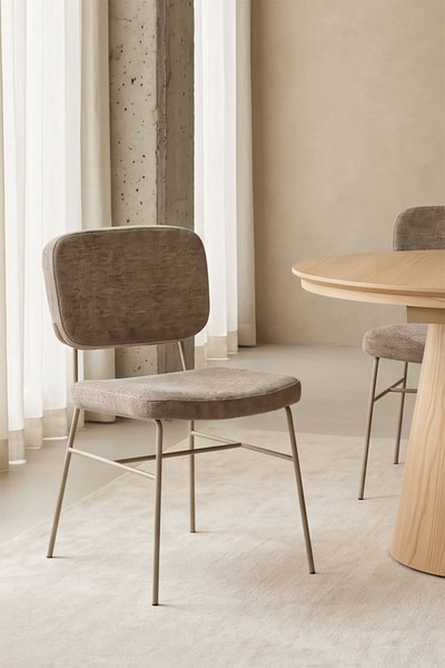 Silla de comedor tapizada Milih