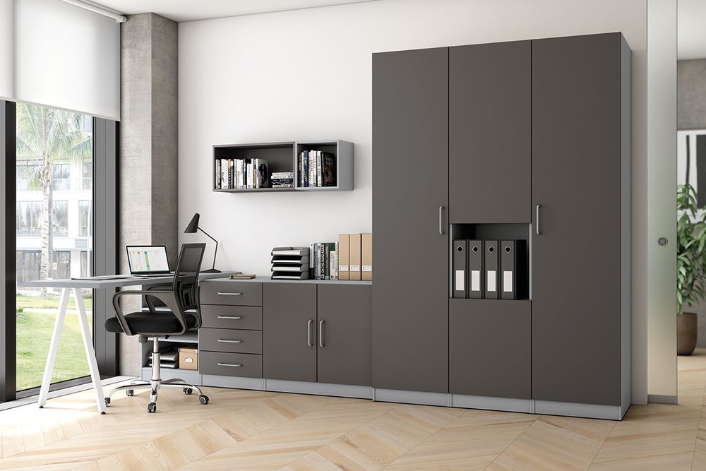 Habitación Juvenil Modular con Escritorio y Armarios